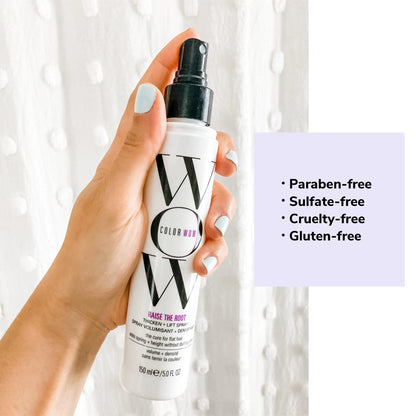 COLOR WOW Raise the Root Thicken + Lift Spray - All-Day Volume for Fine, Flat Hair without dulling color 5 Fl Oz (Pack of 1)