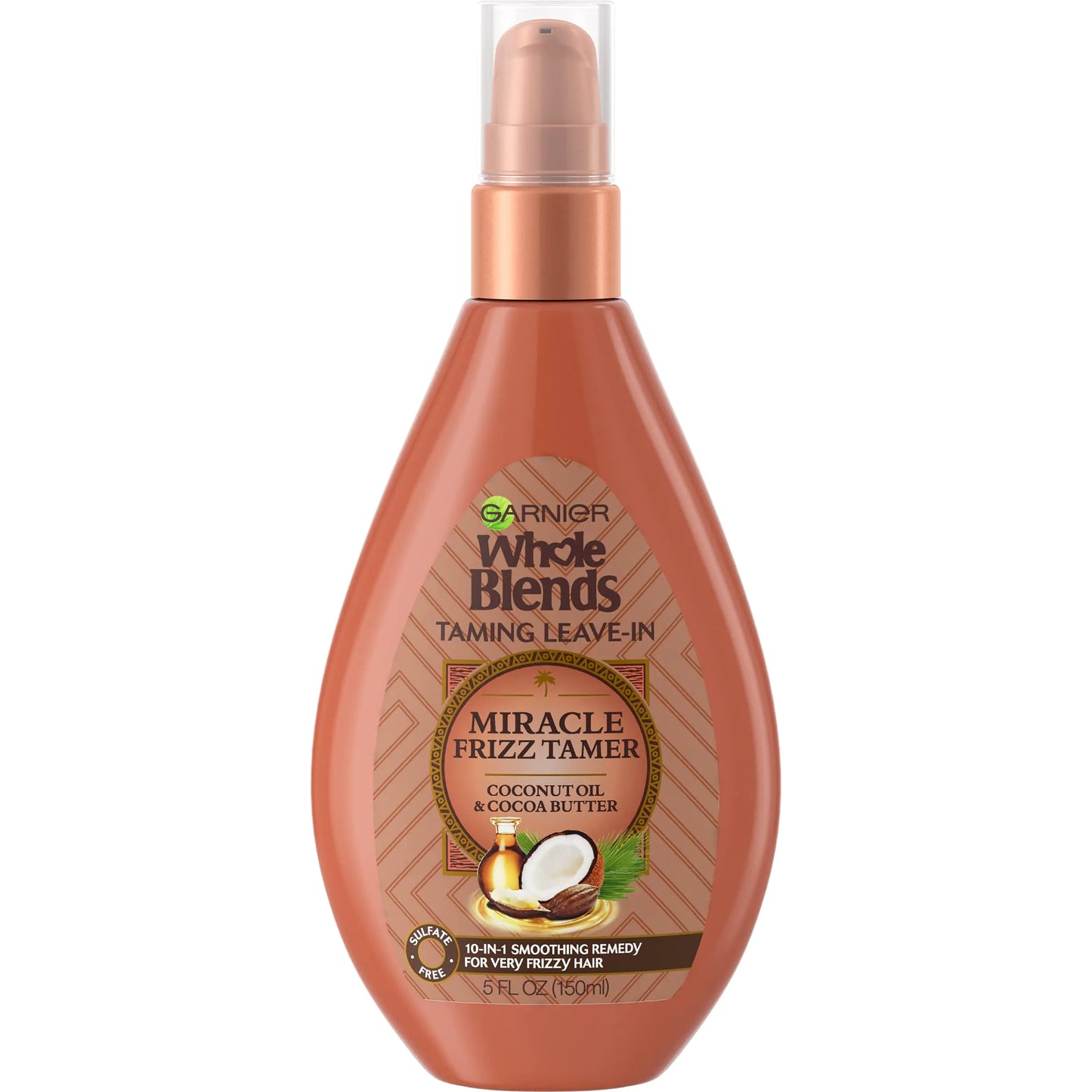 Garnier Whole Blends Miracle Frizz Tamer 10-in-1 Coconut Leave-In Treatment