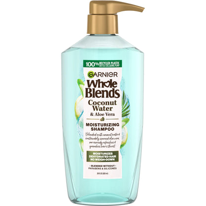 Garnier Whole Blends Coconut Water & Aloe Vera Refreshing Shampoo for Normal Hair 26.6 Fl Oz 1 Count